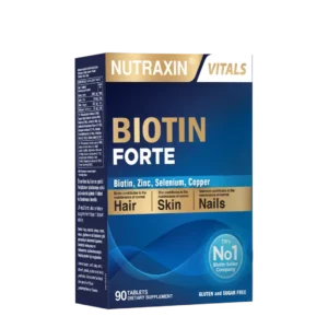 Nutraxin Biotin Forte – Complément Beauté Cheveux, Ongles & Peau