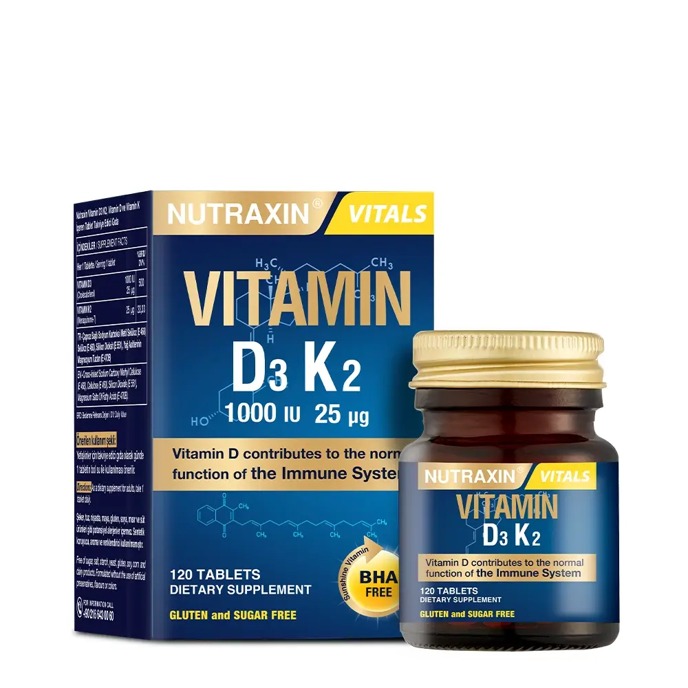 Nutraxin Vitamine D3 K2 Comprimés – Algérie