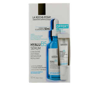 La Roche-Posay Hyalu B5 Sérum 50 ml + Sérum Yeux 5 ml Offert – Algérie