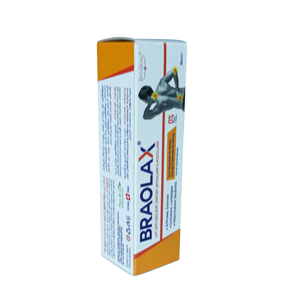 Braolax Lait Anti‑Douleur Confort Articulaire & Musculaire 50 ml – Algérie