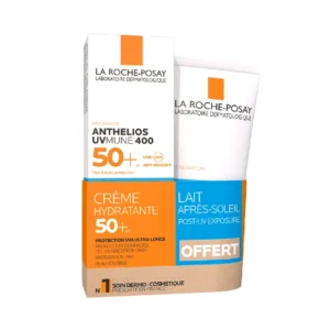 Pack La Roche-Posay Anthelios Crème Hydratante SPF 50+Lait Après-Soleil-Algérie