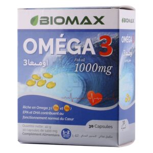 Biomax Omega 3 1000 mg – Pharmacie Djeddi