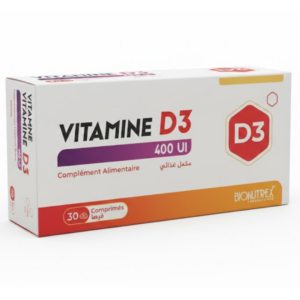 Bionutrex Vitamine D3 400 UI – Algérie