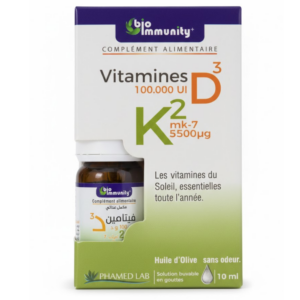 Bio Immunity Vitamine D3 + K2 – Algérie