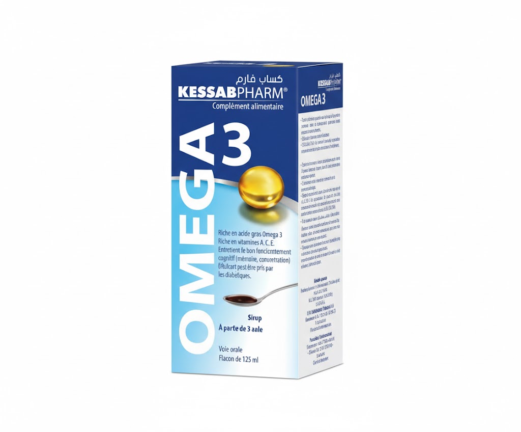 Kissab Pharm Omega 3 125 ml – Algérie