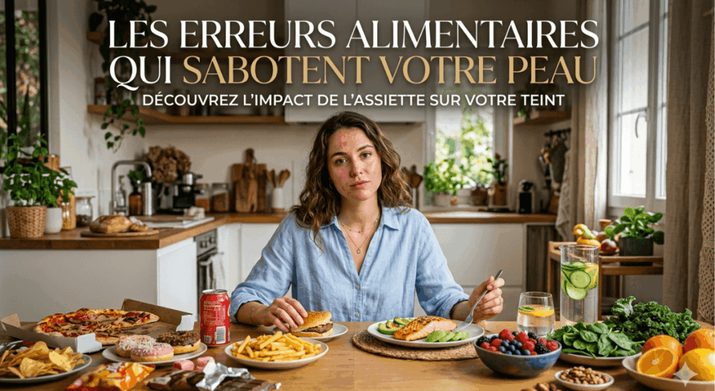 erreurs alimentaires peau