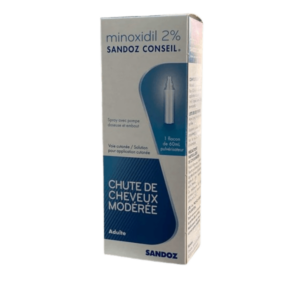 Minoxidil 2% chute cheveux modérée Algérie