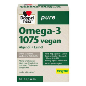 Doppelherz omega 3 1075 vegan 80 capsules Algérie