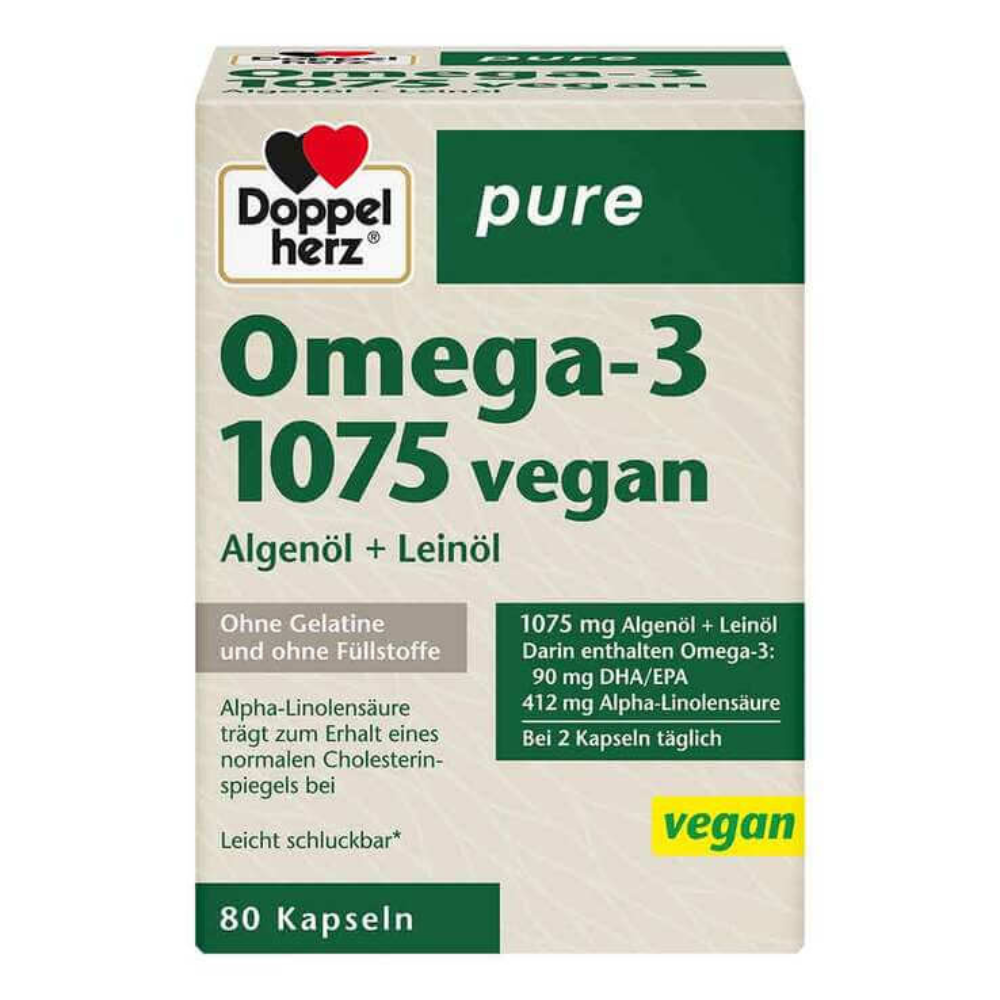 Doppelherz omega 3 1075 vegan 80 capsules Algérie