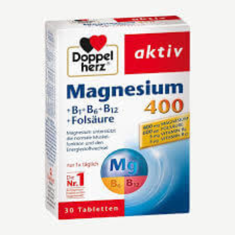 Doppelherz magnésium 400 B1 B6 B12 30 comprimés Algérie