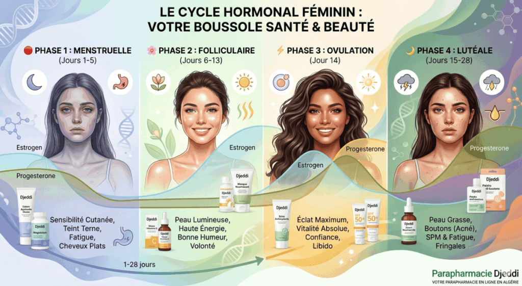 cycle menstruel peau