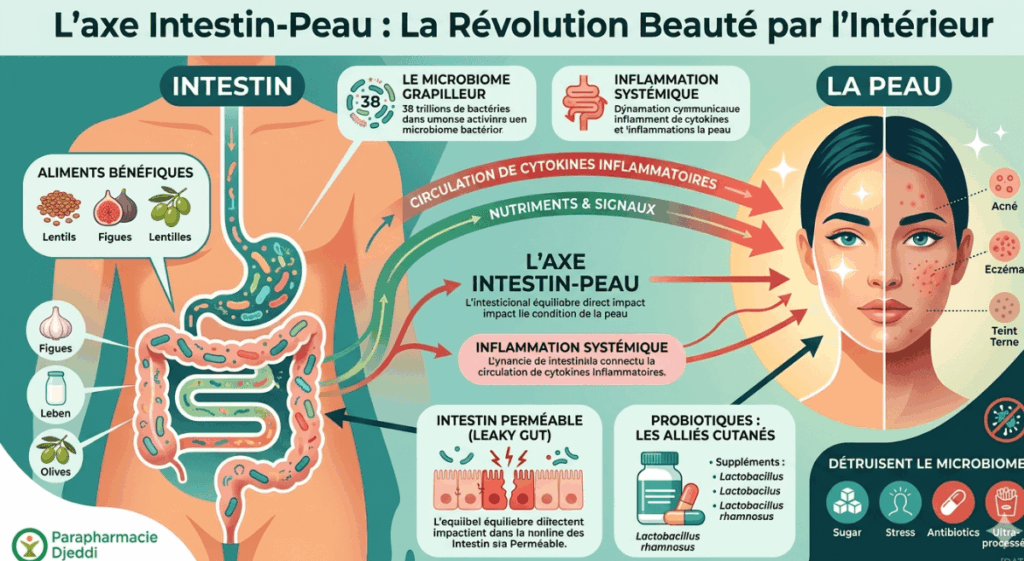 microbiome peau intestin