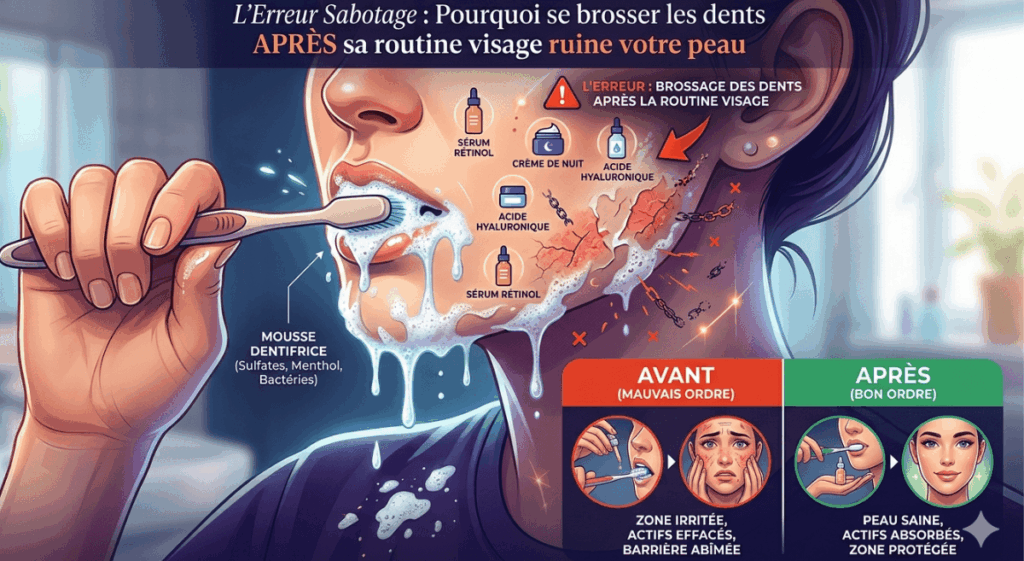 Ordre routine soin visage