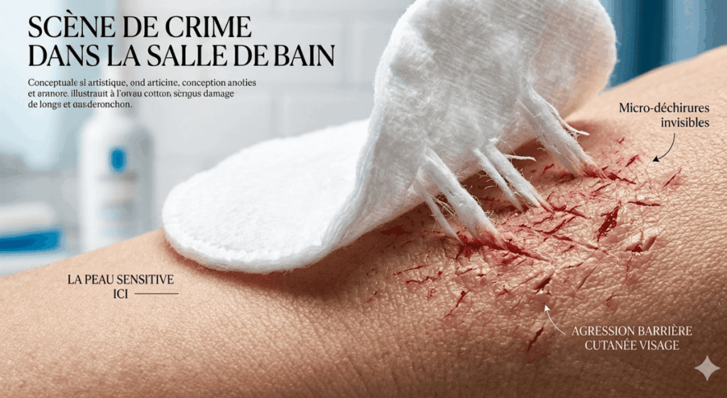 Agression barrière cutanée visage