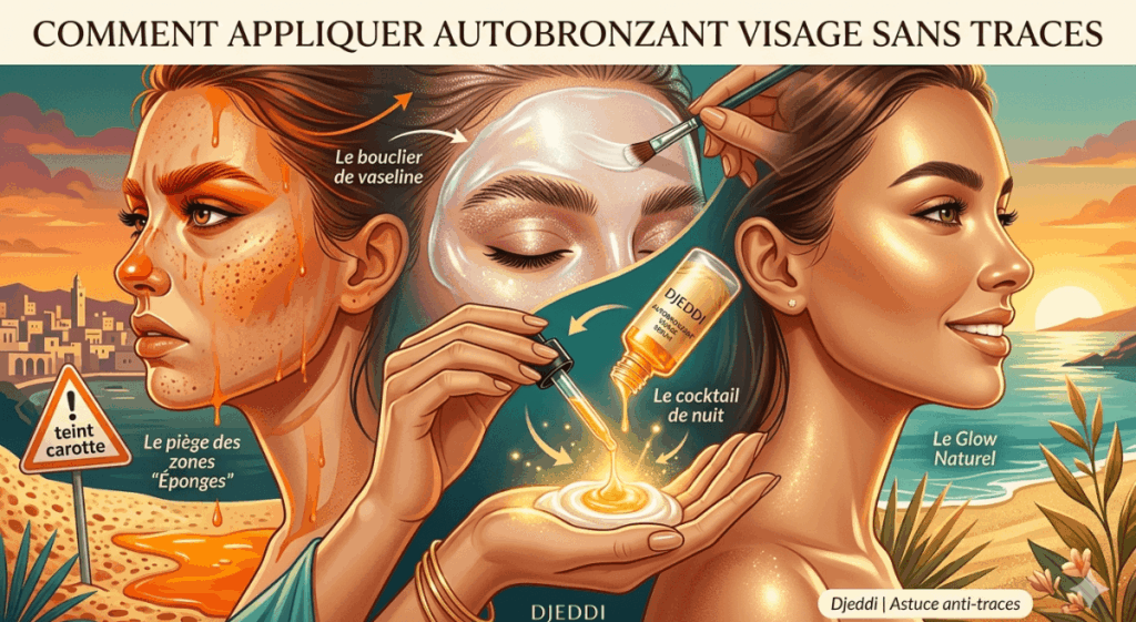 Comment appliquer autobronzant visage sans traces