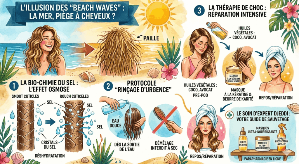 Réparer les cheveux secs