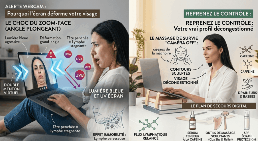 Drainer le visage gonflé