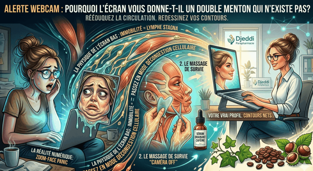 Drainer le visage gonflé