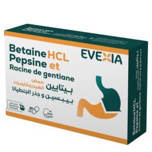 Evexia Betaine HCl Pepsine Gentiane digestion Algérie