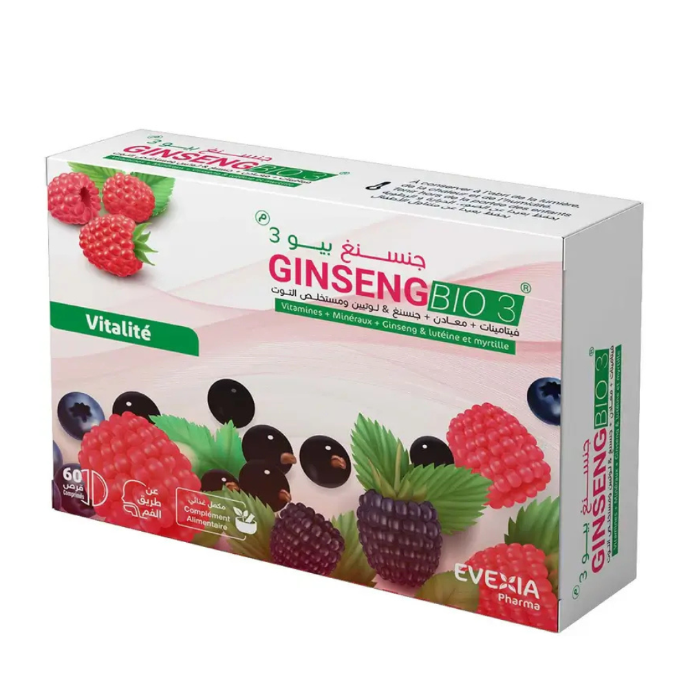 Ginseng Bio 3 énergie vitalité Algérie