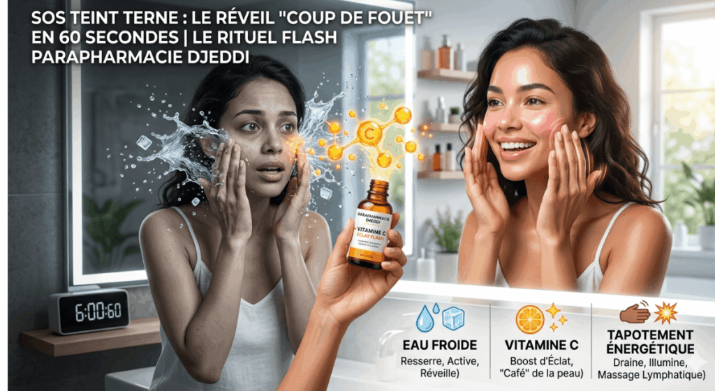 Astuce teint éclatant matin