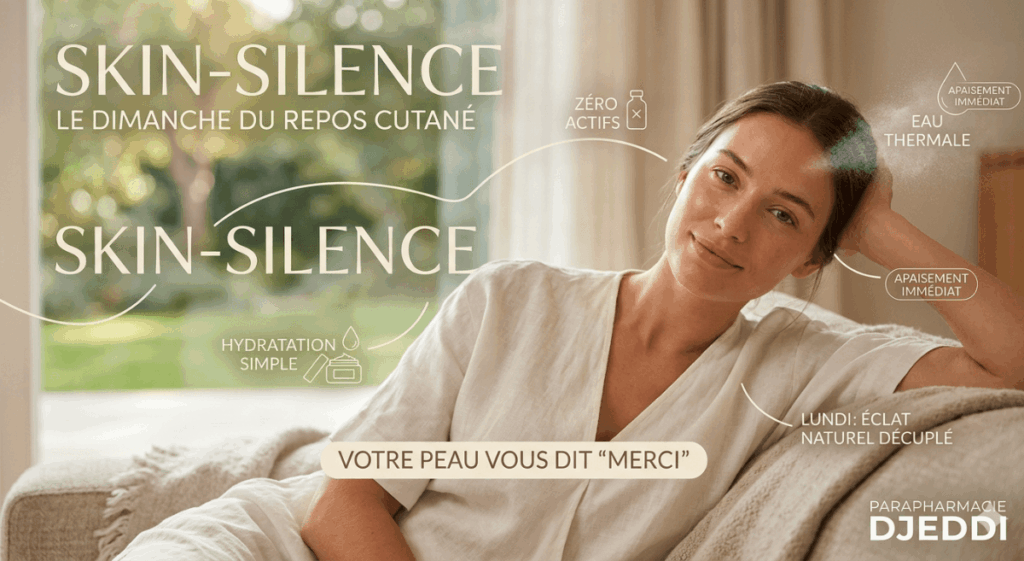Routine peau sensible repos