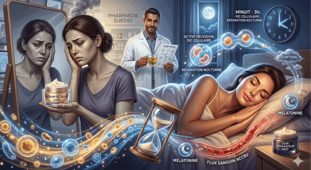 sommeil et santé de la peau