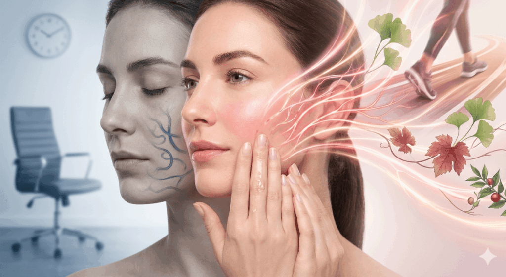 circulation sanguine et teint