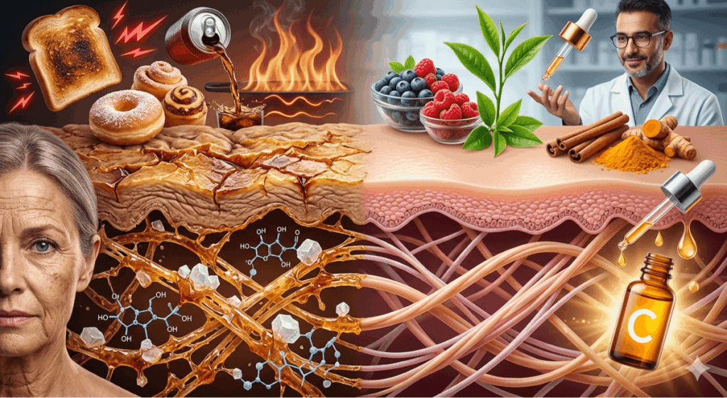 glycation peau