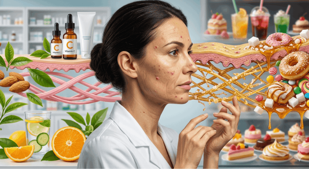 glycation peau