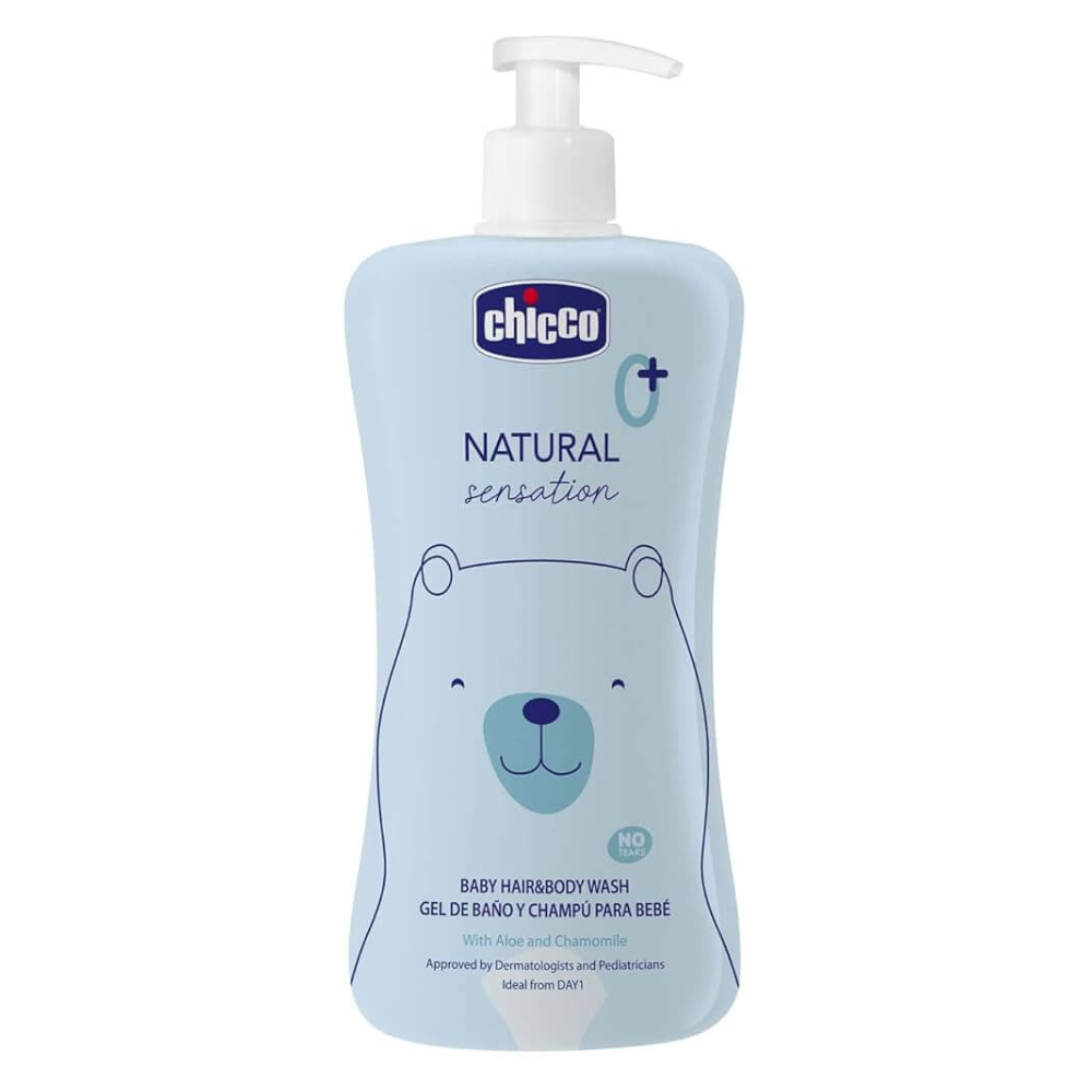 Chicco Natural Sensation Gel Corps & Cheveux Bébé 500ml Algérie
