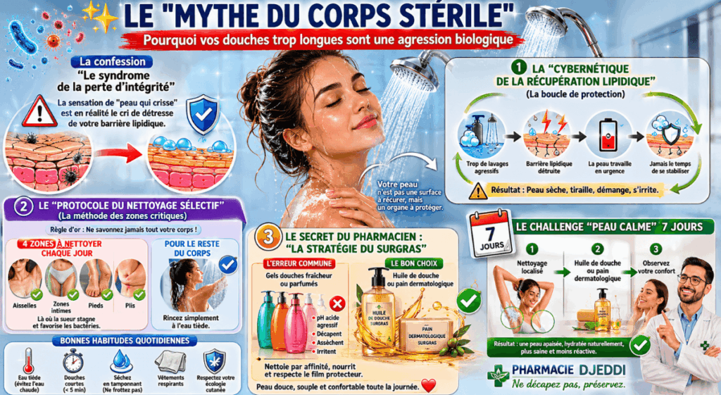 routine hygiène peau