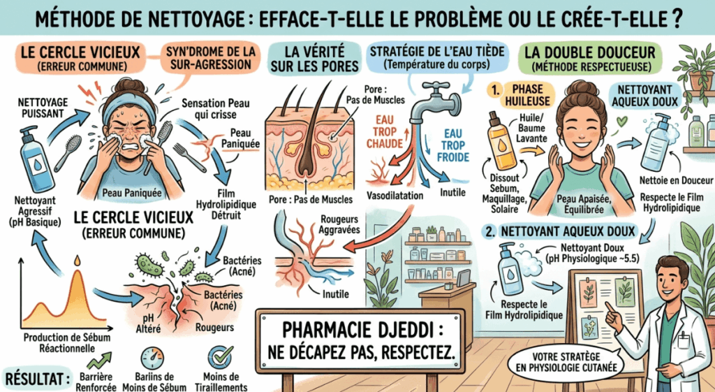 nettoyage peau visage
