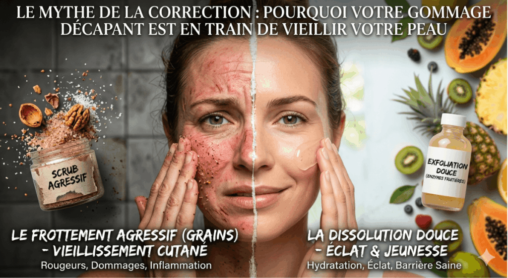 exfoliation visage douce