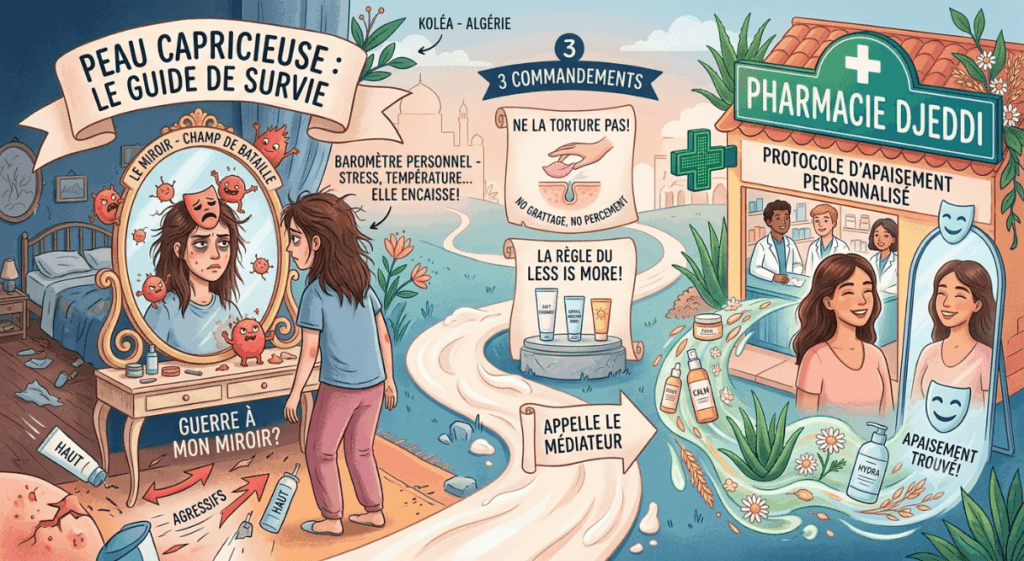 gérer peau capricieuse
