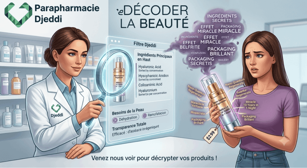 décoder composition cosmétique