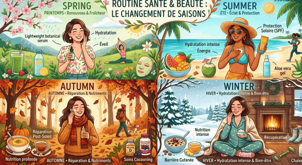 routine beauté saisonnière