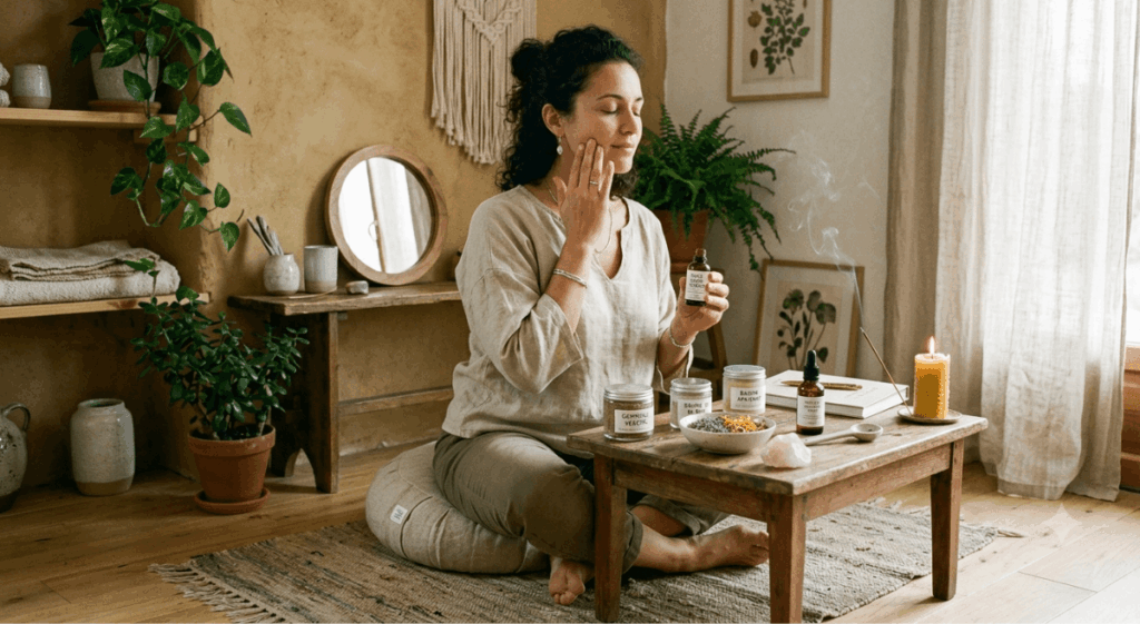 routine beauté pleine conscience
