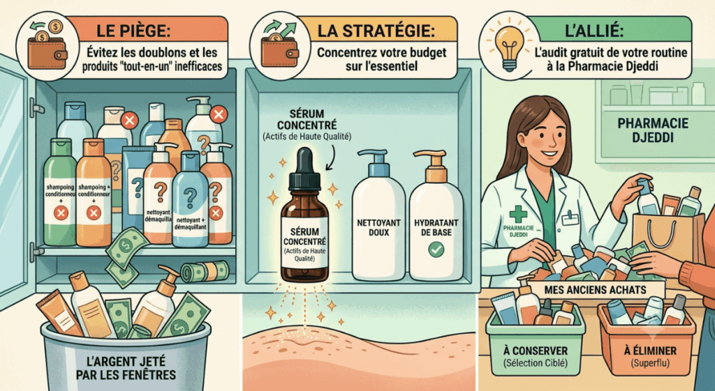 routine beauté budget