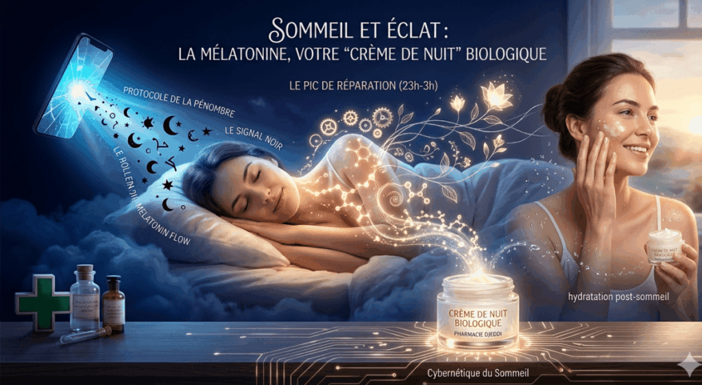 sommeil et éclat de la peau