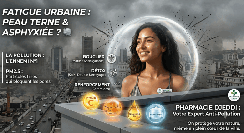 pollution peau visage