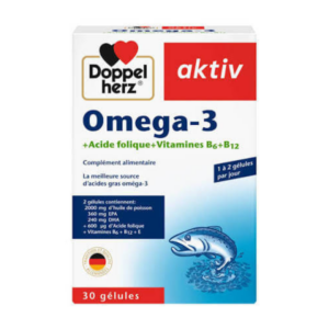 Doppelherz Omega-3 Acide Folique Vitamines B6 B12 Algérie