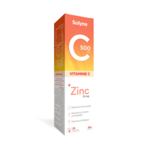 Solyne Vitamine C + Zinc 500 mg Algérie