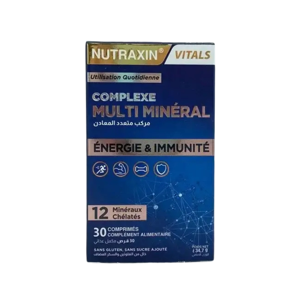 Nutraxin Complexe Multivitamine Énergie & Immunité 30 comprimés Algérie