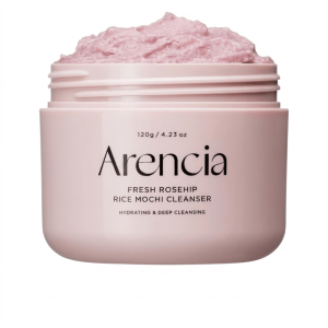 Arencia Fresh Rosehip Rice Mochi Cleanser 120 g – Nettoyant Visage Hydratant & Éclat – Pharmacie Djeddi