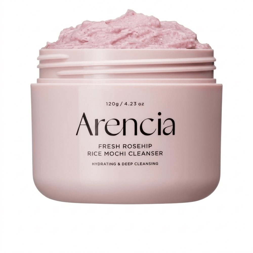 Arencia Fresh Rosehip Rice Mochi Cleanser 120 g – Nettoyant Visage Hydratant & Éclat – Pharmacie Djeddi