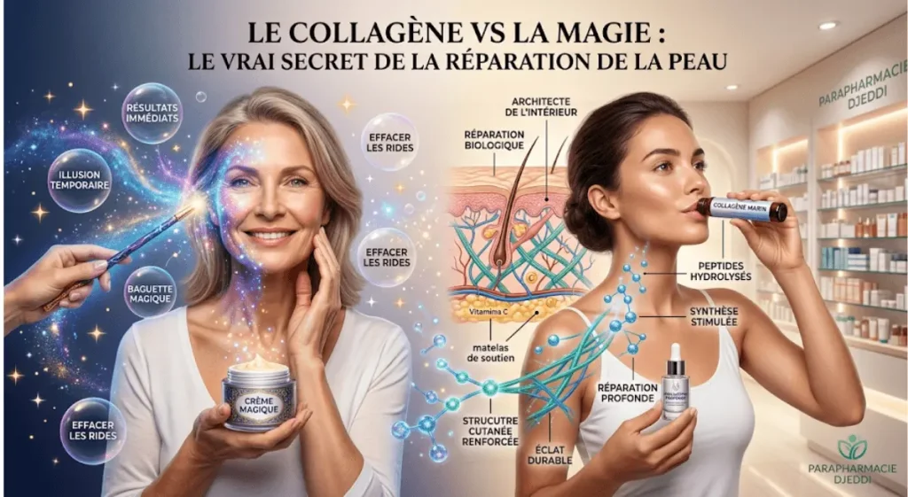 collagène réparation peau