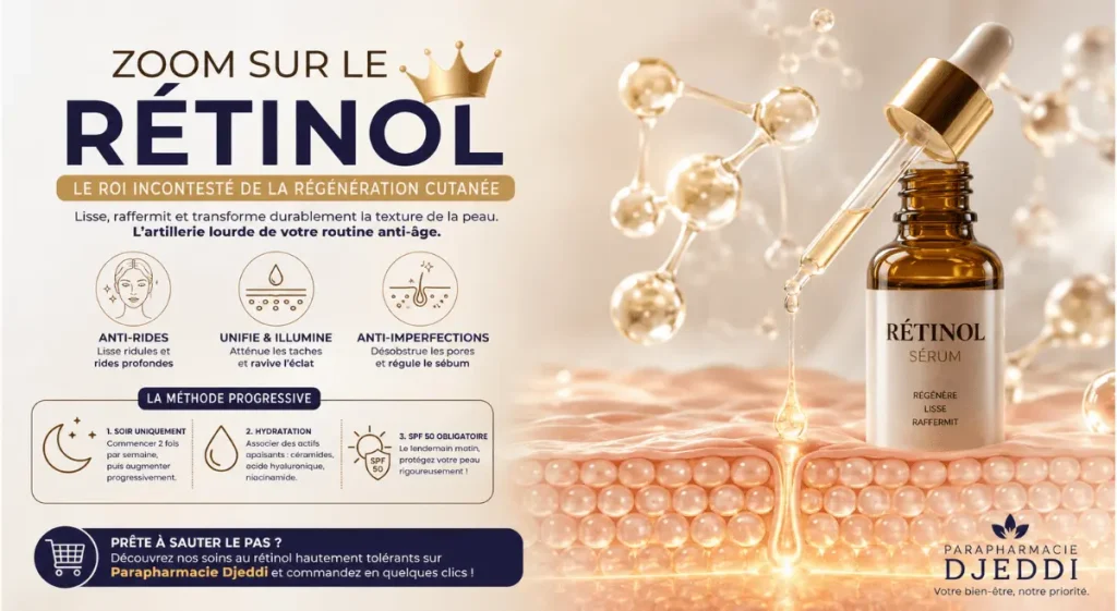 rétinol bienfaits peau